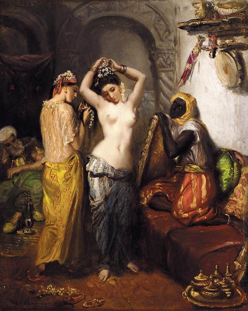 Theodore Chasseriau Orientalist Interior